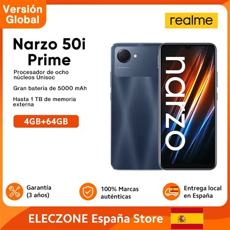 Realme Tel Fono Inteligente Narzo I Prime Versi N Global Procesador