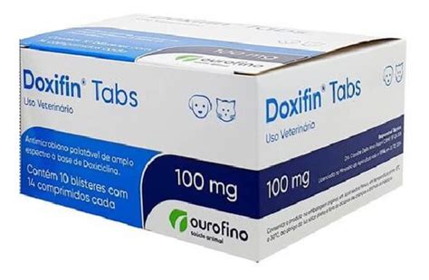 Doxifin Tabs Ourofino 100mg 10 Blister 140 Comprimidos Bula Frete grátis