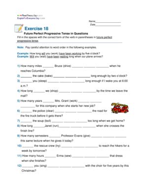 Fillable Online Englishforeveryone Org 2008 Name Date Exercise 18