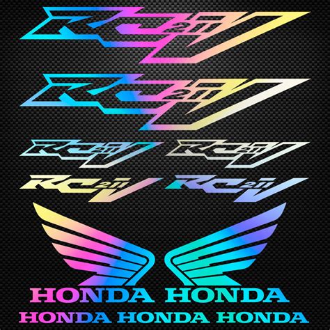 Stickers Moto Holographique Honda Rcv Des Prix Moins Cher