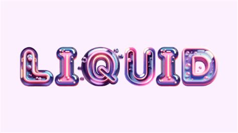 Letras Gelatinosas Bubble Liquid Alphabet Fuente Generador De