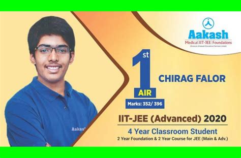 IIT-JEE Topper Chirag Falor, who achieved a 100 Percentile, did not enroll in IIT