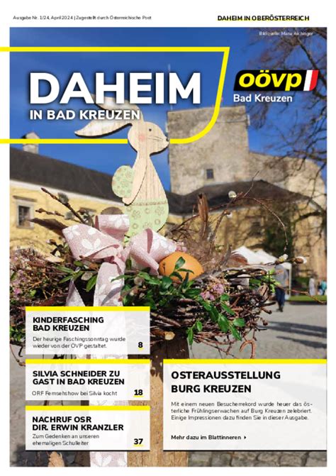 Zeitung O Vp Bad Kreuzen