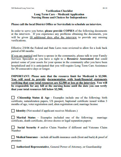 Free Verification Checklist Samples In Pdf Ms Word