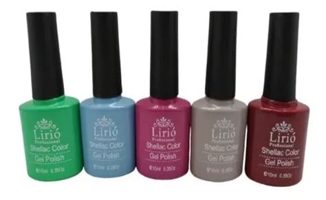 Kit Esmaltes Em Gel Liri Ml Seca Na Cabine Alongamento