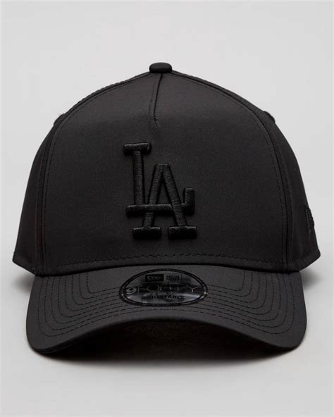 Shop New Era Los Angeles Dodgers 9forty A Frame Snapback Cap In Black Fast Shipping And Easy