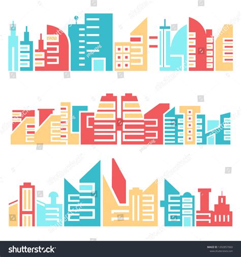 City Skyline Vector Stock Vector (Royalty Free) 1202857060 | Shutterstock