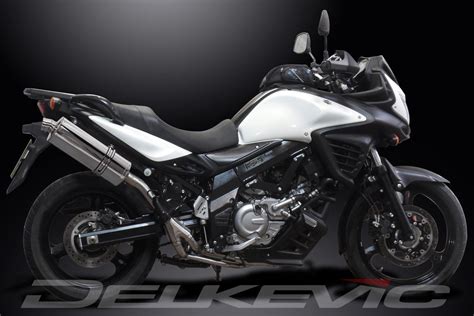 Delkevic Stainless Steel Oval Muffler Suzuki Dl V Strom