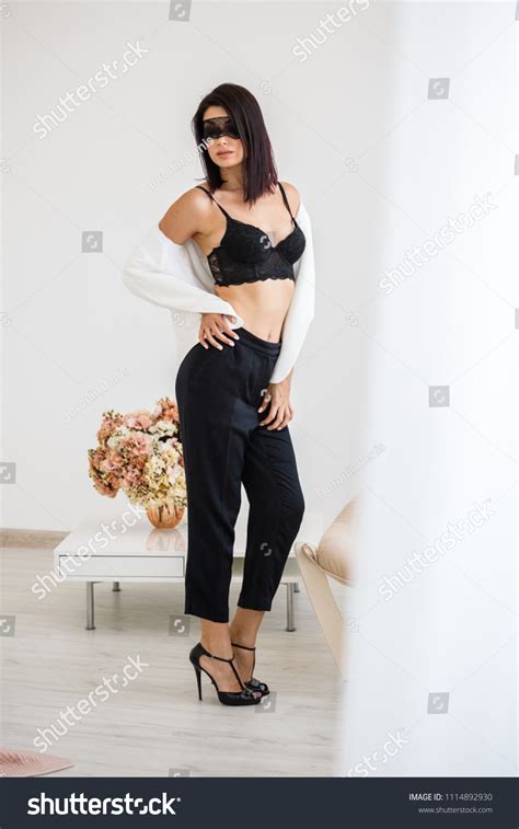 Beautiful Brunette Girl Sexy Business Suit Stock Photo Shutterstock