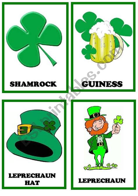 St Patricks Day Flashcards 2 2 ESL Worksheet By Letslearn50