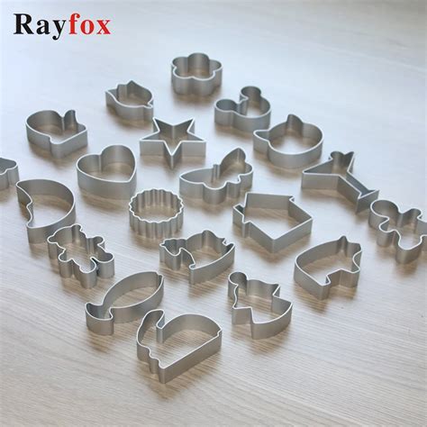 28 Style Cookie Cutters Moulds Aluminum Alloy Cute Animal Shape Biscuit