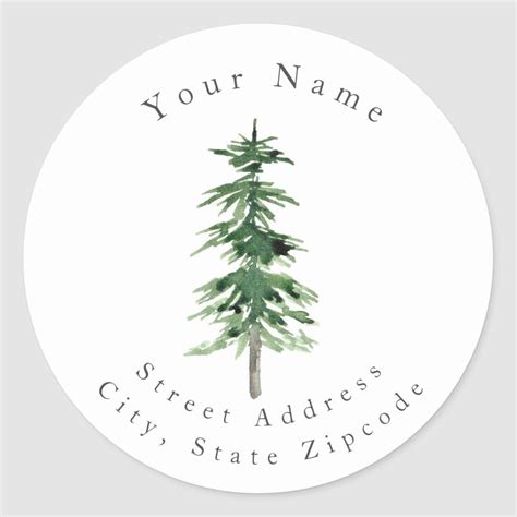 Hand drawn evergreen tree labels – Artofit