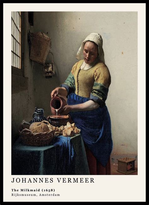 Poster Het Melkmeisje Johannes Vermeer Large X Kunst Art