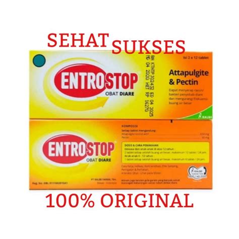 Jual Entrostop Tablet Obat Diare Indonesiashopee Indonesia