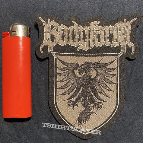 Bodyfarm Laser Cut Shield Patch Tshirtslayer Tshirt And Battlejacket