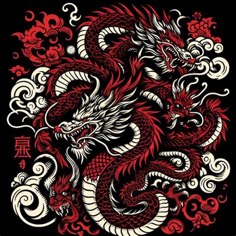 Premium Vector Dragon Vector Illustration