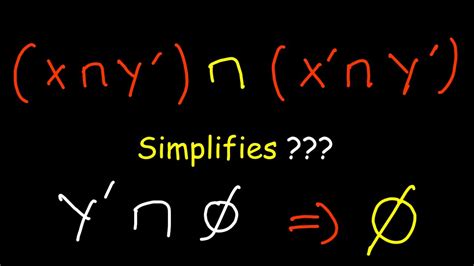 Simplify Xny N X Ny Set Theory Youtube