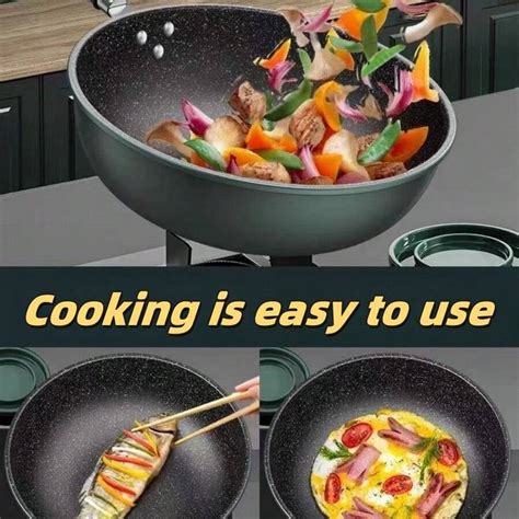 Thick Non Stick Wok Suitable For Induction Cooktop Gas Stove Heavy