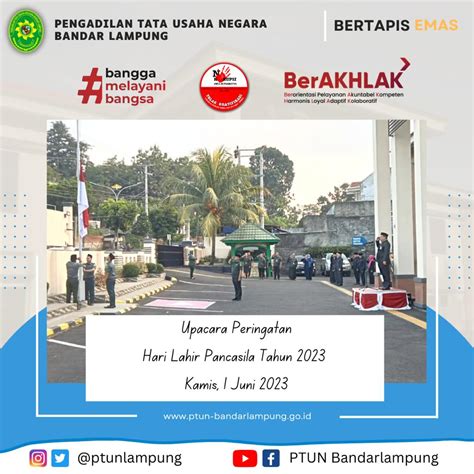 Upacara Peringatan Hari Lahir Pancasila Tahun 2023 Pengadilan Tata