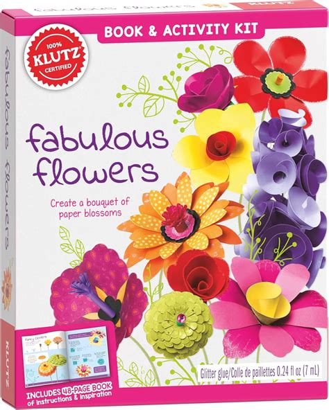 Klutz Fabulous Flowers Craft Kit Brown A Arts Crafts And Sewing