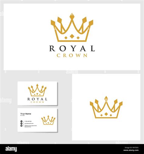 Royal Crown Logo Stock Vector Images Alamy