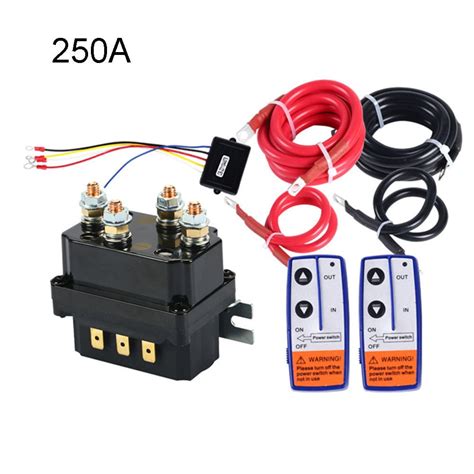 12V 250A 500A Winch Electromagnetic Contactor Relay Wireless Remote