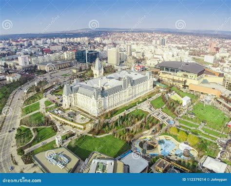 The Palace Of Culture And Palas Park In Iasi City Romania Stock Photo