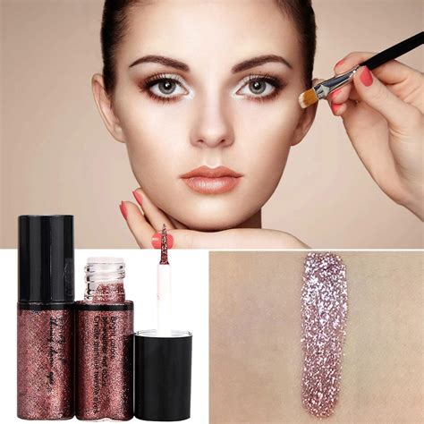 Women Glitter Eyeshadow Liquid Eyeliner Eye Shadow Shimmer Eye Makeup