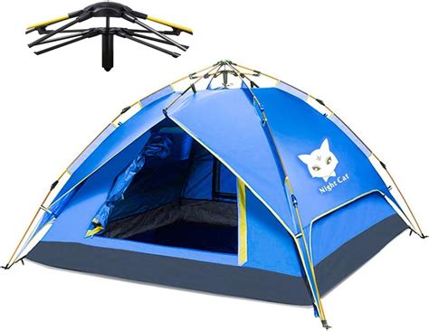 Night Cat Waterproof Camping Tent For 1 2 3 4 Person With Footprint