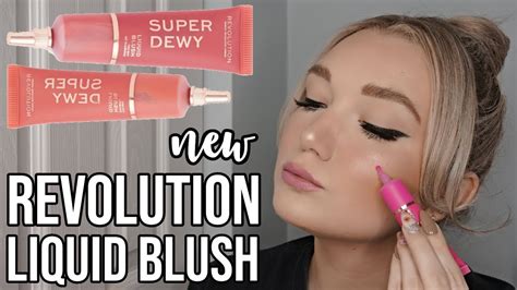 NEW Makeup Revolution Super Dewy Liquid Blushes Swatches Application