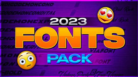 40+ NEW GAMING FONTS PACK - 2023 | Youbey ofc ! - YouTube