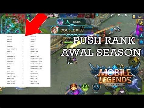 SEBAIKNYA JANGAN PUSH RANK DI AWAL SEASON MOBILE LEGENDS INDONESIA