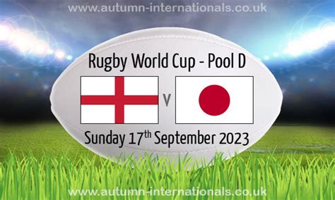 England 34 12 Japan Rugby World Cup 17 Sep 2023