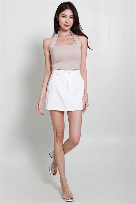 Cloud Gabriella Halter Top Nude Carrislabelle