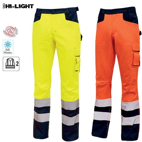 Pantalone Cargo Multitasche da Lavoro INVERNALE Alta Visibilità U POWER