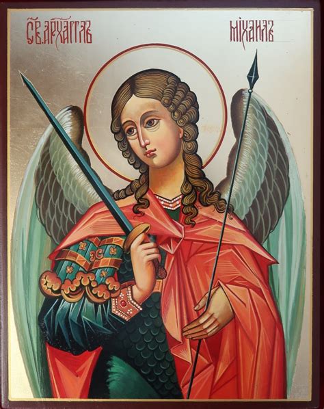 St Michael Hand Painted Icon Byzantine Church Supplies