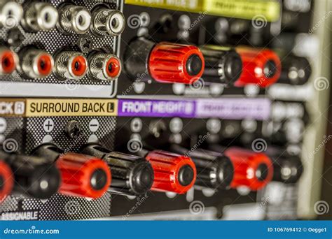 Amplifier Connectors Stock Photo Image Of Digital Performance 106769412