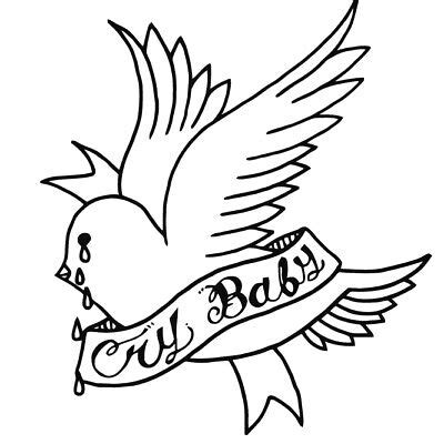 Lil Peep Bird VINYL DECAL Cry Baby tattoo STICKER Over When You're Sober | eBay