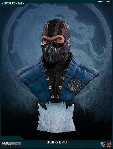 Mortal Kombat X Sub Zero Life Size Bust Figurines And Statues Sanity