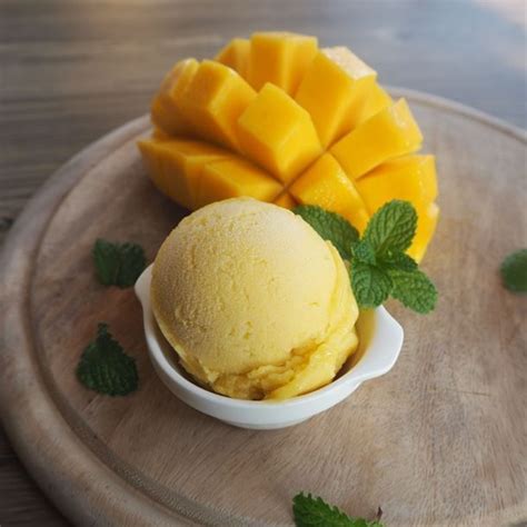 Sorbet La Mangue Au Monsieur Cuisine Connect Recipe Raw Dessert