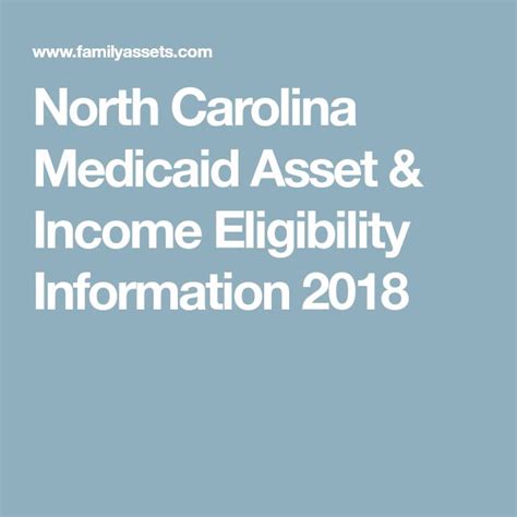 Nc Medicaid Income Guidelines 2023