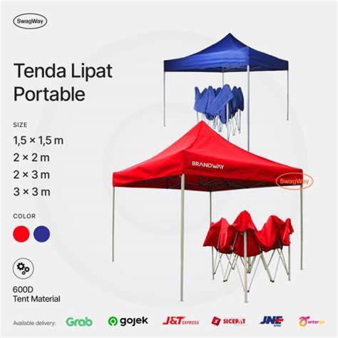 Promo Tenda Lipat Portable Folding Tent 2 Meter X 3 Meter Diskon 23 Di