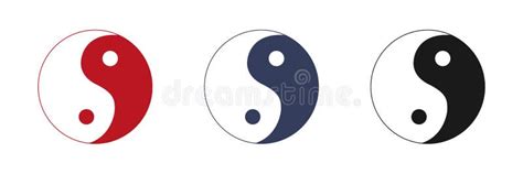 Om Yin And Yang Symbols Stock Vector Illustration Of Confucianism