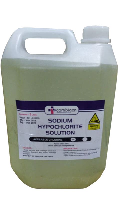 Sodium Hypochlorite Solution Hot Sale