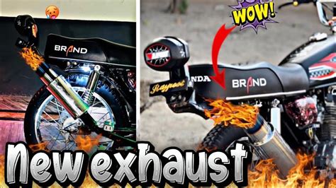 Best Exhaust Flames Fire Kit Modifications Honda 125 4m Ki Treat ⚡️ Honda Lovers 🦅🔥