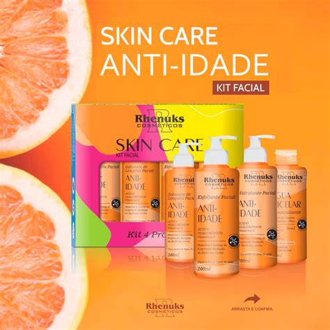 Kit Skin Care Tratamento Facial Anti Idade Rhenuks Shopee Brasil