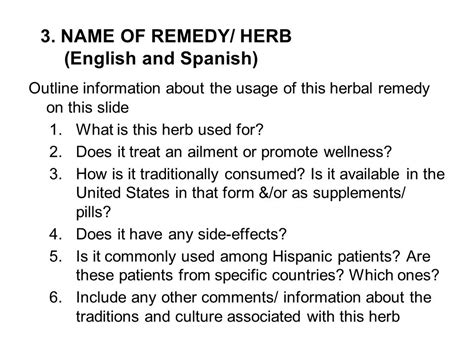 Cultural Presentation No 2 Herbal Remedies As Alternative Medicine