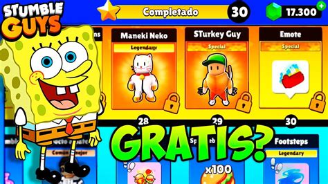 ASI ES EL NUEVO STUMBLE PASS 0 59 EN STUMBLE GUYS NUEVAS SKINS Y