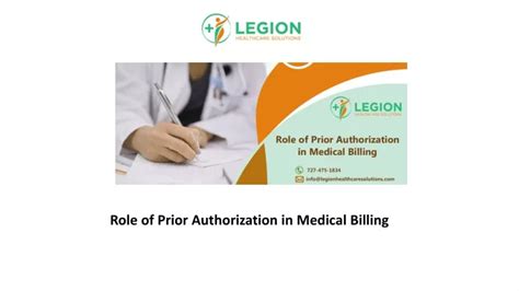 Ppt Role Of Prior Authorization In Medical Billing Powerpoint