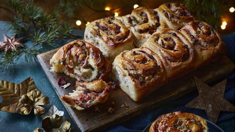 Turkey Stuffing And Cranberry Chelsea Buns Recipe Bbc Food